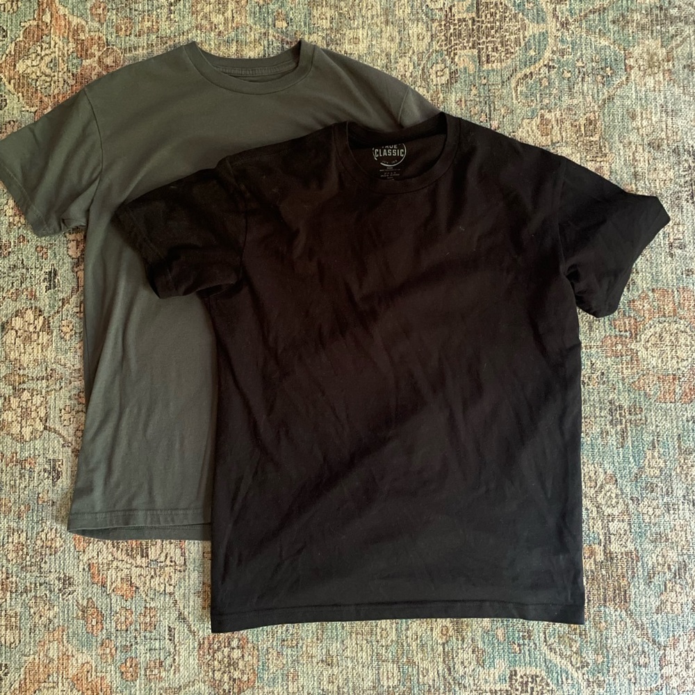 Mens True Classic crew neck T-shirt’s bundle premium fitted short sleeves